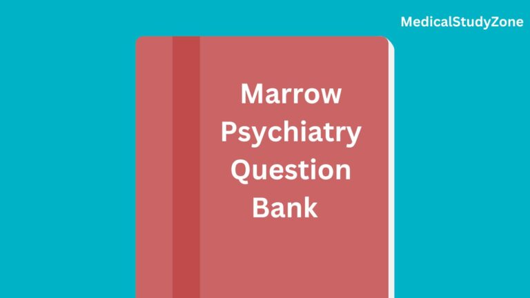 Marrow PSYCHIATRY Question Bank Free PDF